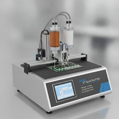 सटीक ग्लूइंग के लिए 0.6-0.8Pa दबाव, 840mm स्टैक ऊंचाई और 2-3Kg/h ग्लू आउटपुट के साथ XY ग्लू प्लॉटर